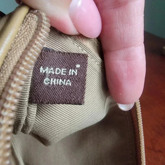 Coach Tan Leather Embossed Wristlet with Hangtag - Picture 12 of 14